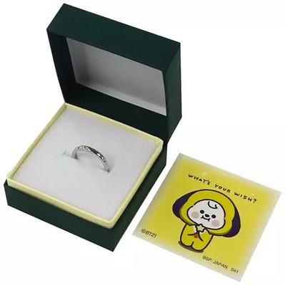 BT21 Chimmy Silver Ring 2-Way Accessories with Box for Ages 14+