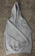 Pro Club Heavyweight Fleece Pullover Hoodie Gray Hooded Pockets Size M