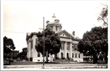 Taylor County Court House Perry Florida RPPC 1940s Kodak Paper 2-B-282
