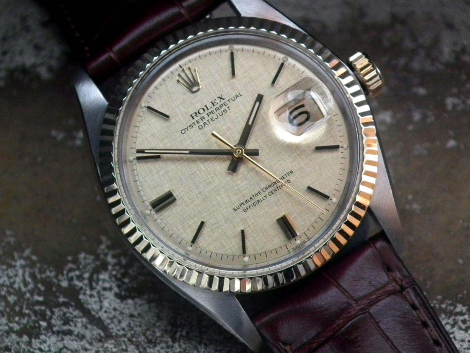 Stunning Steel Solid Gold Rolex Oyster