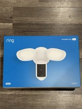 Ring Floodlight Cam Wired Pro Bird  s Eye View  3D Motion Detection White New