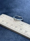 10k White Gold Over Sterling Ring Setting- Size 7- 1.6 Grams-Vintage Estate Find