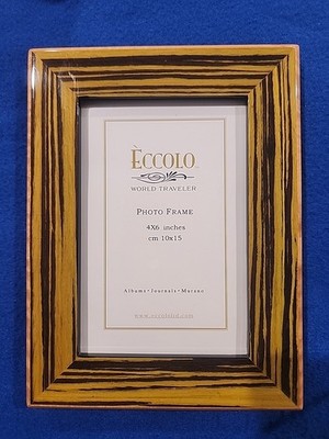 Italy Eccolo World Traveler Wooden Frame 4x6 