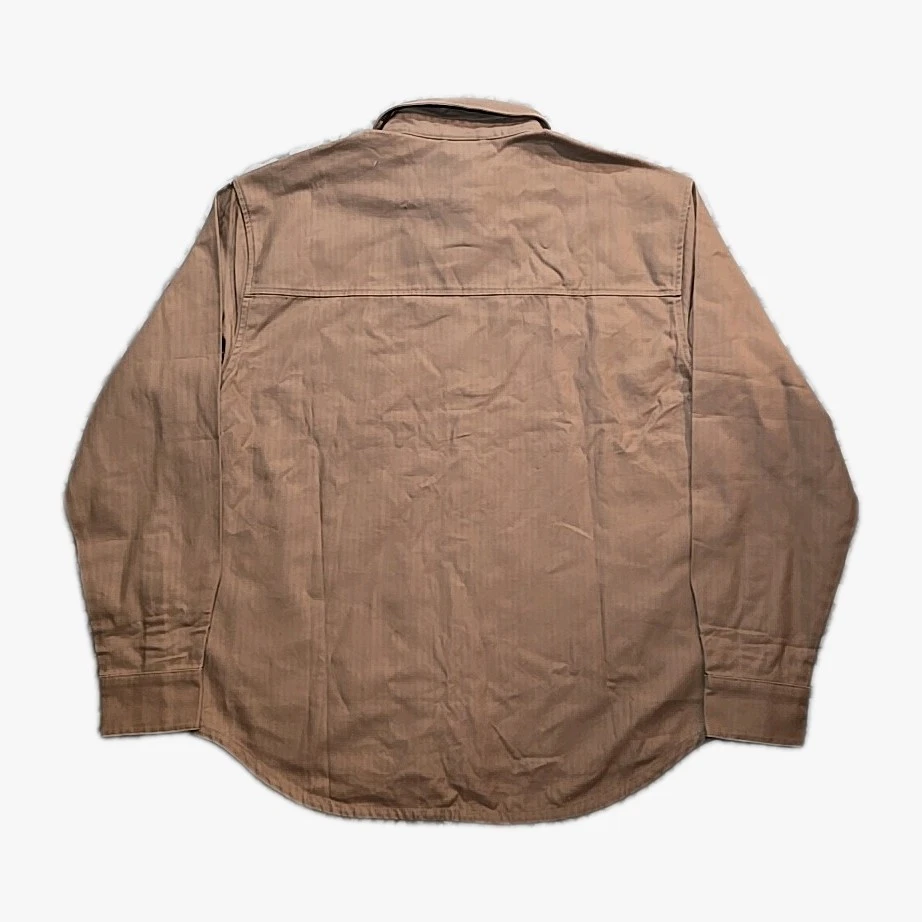 NWT Air Jordan Essentials Button Down Long Sleeve Shirt Men's M Brown FV7446-223 - Image 2 of 4