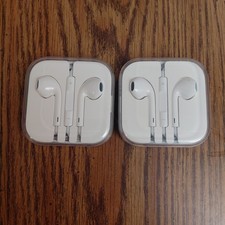 Lote de 2 Auriculares Originales OEM Apple iPhone Auriculares con Cable 3.5mm Auriculares Auriculares