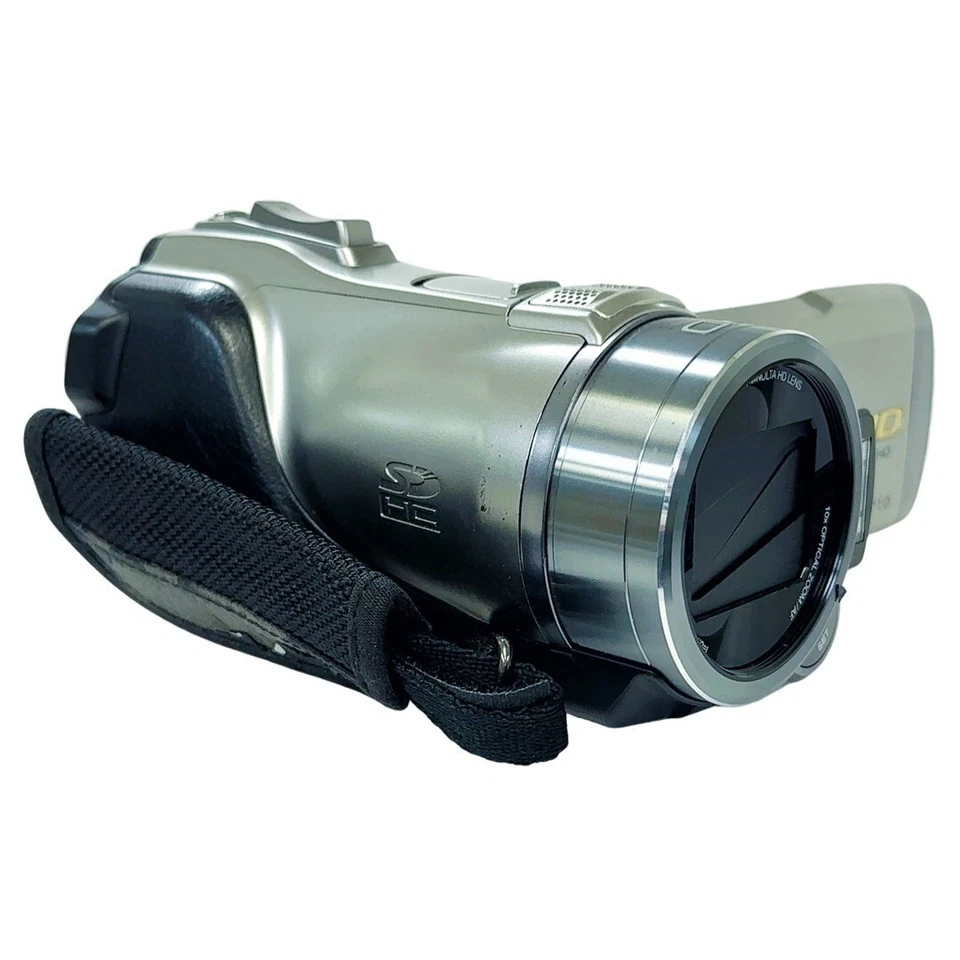 [Good / Fully Working] JVC Victor Everio GZ-HM400-S Camcorder Silver From Japan - Image 3 of 4