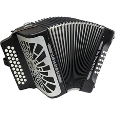 Hohner Compadre FBbEb with Gig Bag - Silver Grille Black