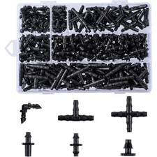 280 Pcs Barbed Connectors Irrigation Fittings...