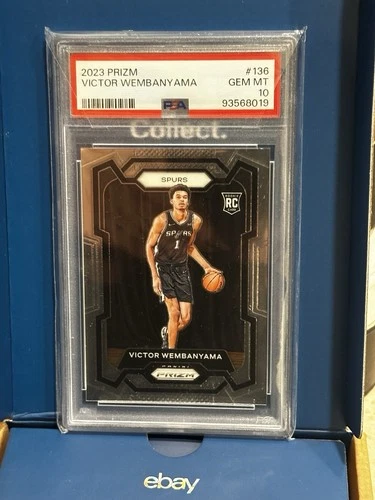2023-24 Panini Prizm Victor Wembanyama #136 Rookie Base Spurs PSA 10 USA