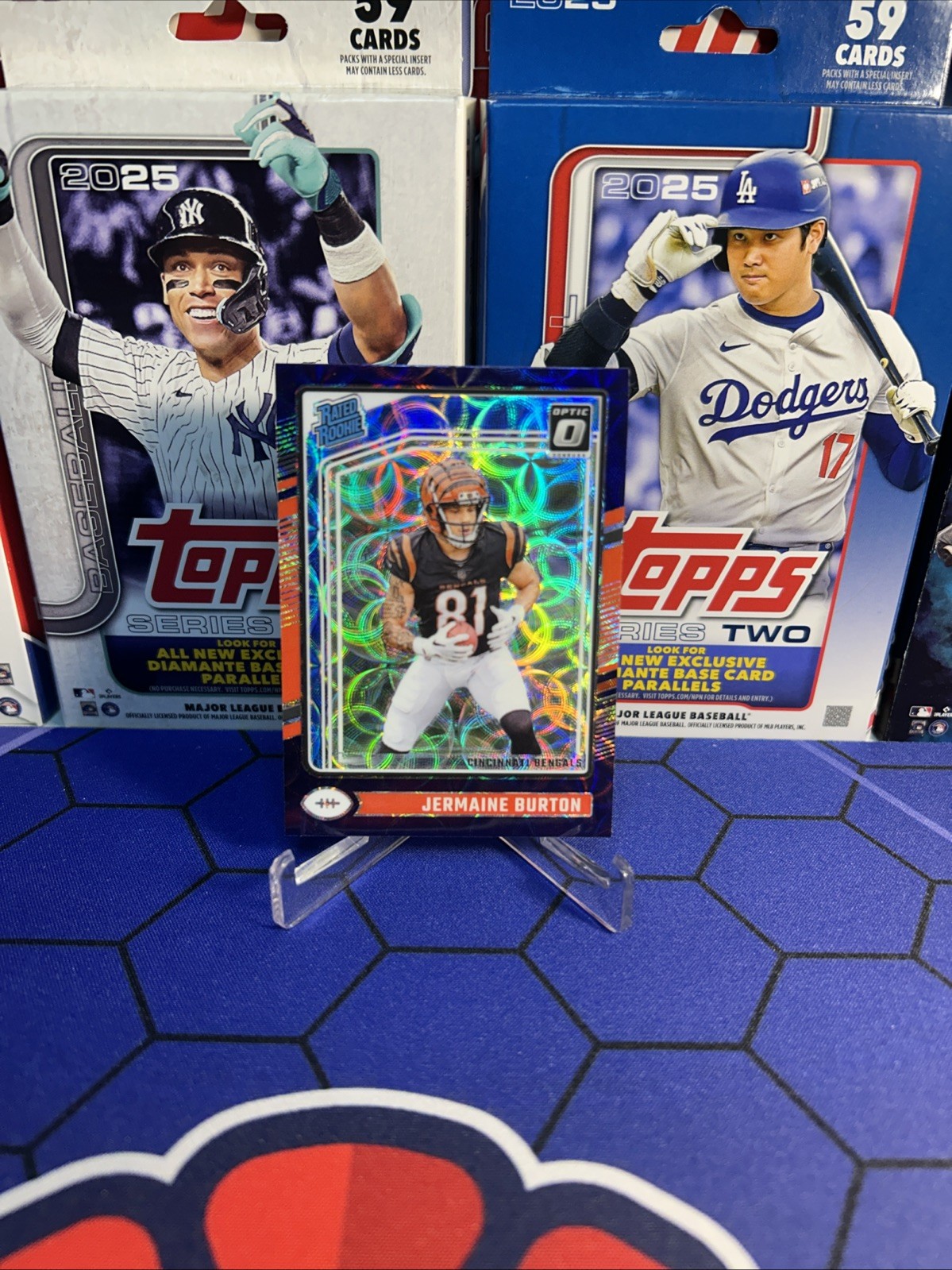 2024 Panini Donruss Optic - Rated Rookie Jermaine Burton #251 Purple Scope Prizm