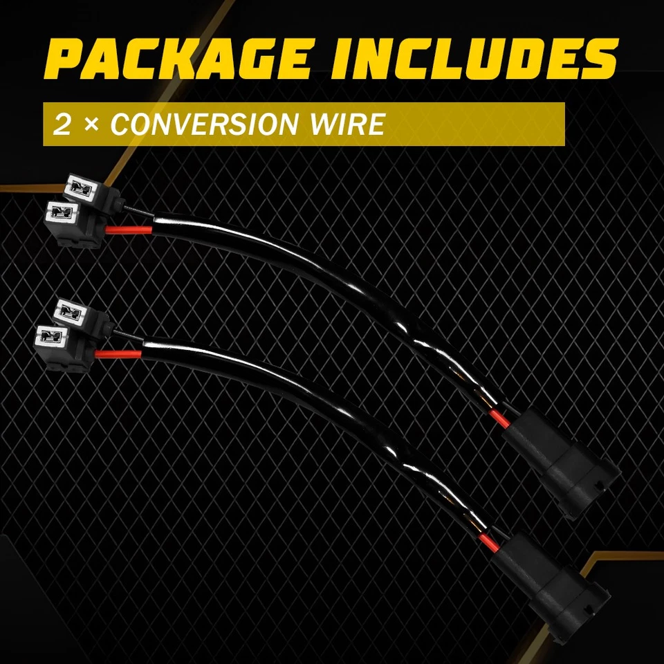 H11 to H1 Conversion Wire Two Harness Head Light Hi/ Lo Beam Adapter Socket Plug Foto 3 de 4
