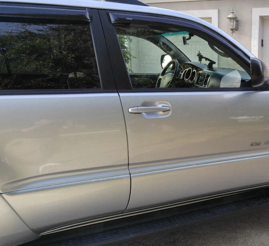 Protectores de lluvia AVS montaje exterior viseras de ventilación sombra para Toyota 4Runner 2003-2009 Foto 4 de 4