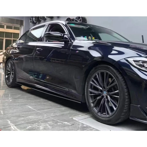 CMST Style Gloss Black Side Skirt Extension Panel For 19-2024 BMW G20 330i M340i