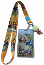 Dragon Ball Goku Vegeta Goten Trunks ID Holder Authentic Lanyard NEW