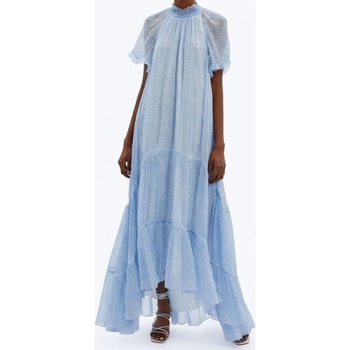 Vestido midi para mujer Jonathan Simkhai x Lelebelle Clemmie de gasa Sky Ditsy Dot XS
