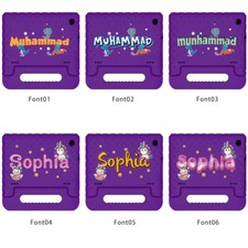 Personalised Name EVA Handle Stand Cover Case For Amazon Fire HD 8 12th 2024+Pen