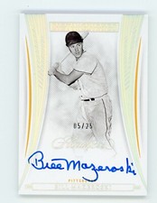 Pirates Bill Mazeroski 2023 Panini Flawless Distinguished Auto On Card #’d /25