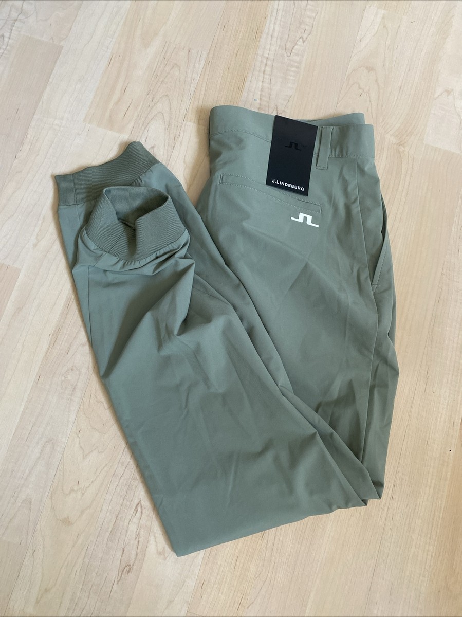 J Lindeberg Men's Cuff Jogger Golf Pant Green 32 x 32 NEW