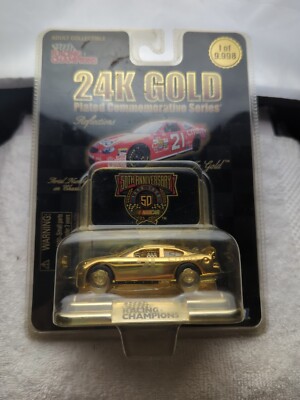 RACING CHAMPIONS 24K GOLD PLATED COMMEMORATIVE SERIES DIE-CAST 1:64 BILL ELLIOTT