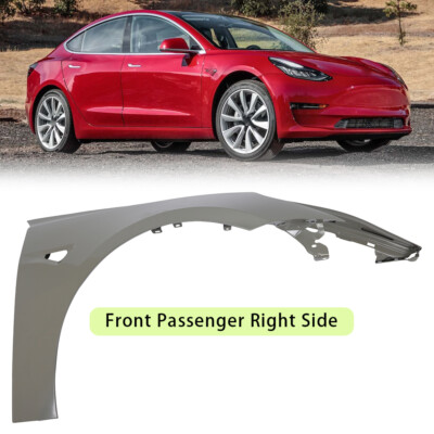 Replacement Front Fender For 2017-2023 Tesla Model 3 Primed Passenger Right Side