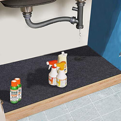 Tapis Imperméable Sous évier En Silicone - 71.1 X 55.9 Cm, Protection Armoire Cuisine/salle De Bain, Facile à Nettoyer