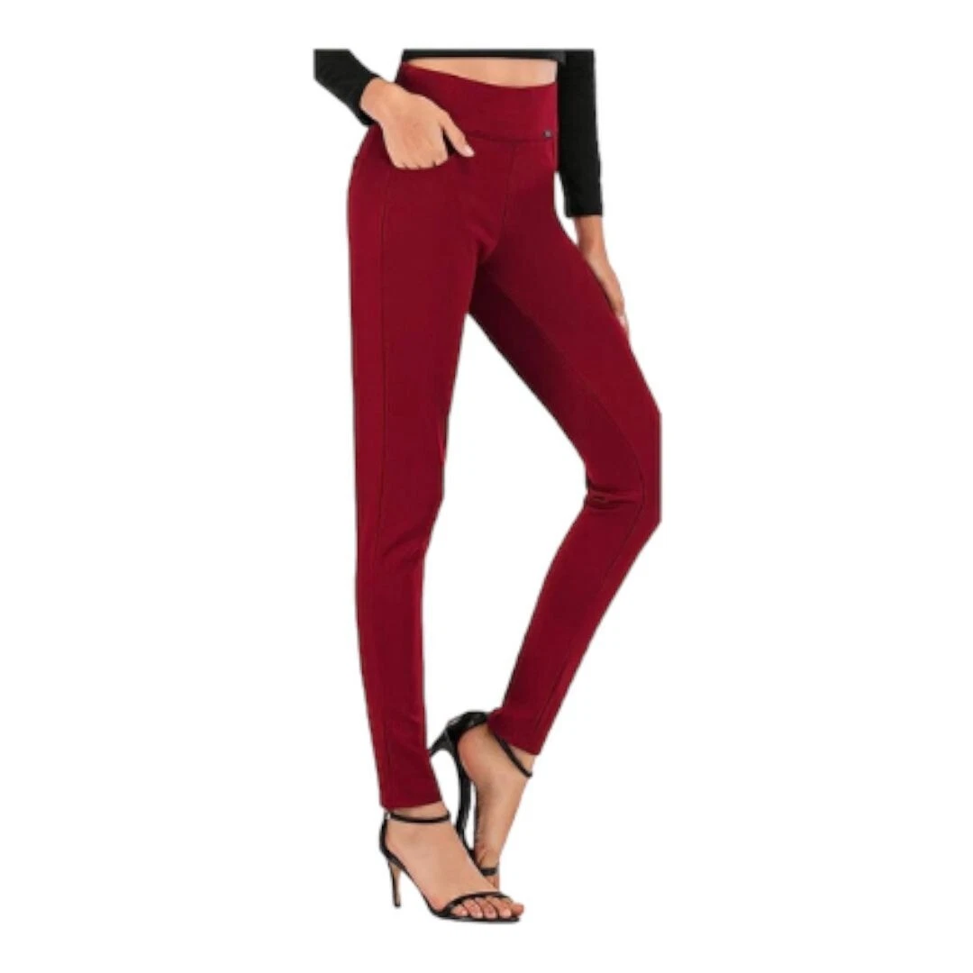 Maroon Ankle Length Leggings