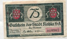 Pieniądze awaryjne: Kahla Turyngia 1 sztuka (75)