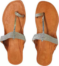 Sandales Kolhapuri En Cuir Souple Pour Femmes HT59 Mode Taille UK 4-8