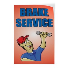Door Decals Vertical Vinyl Stickers Multiple Sizes Brake Service Red Car Vinyl