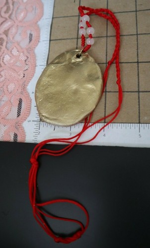artesano hecho a mano único declaración collar audaz piedra perla arcilla colgante joyería - Imagen 40 de 68