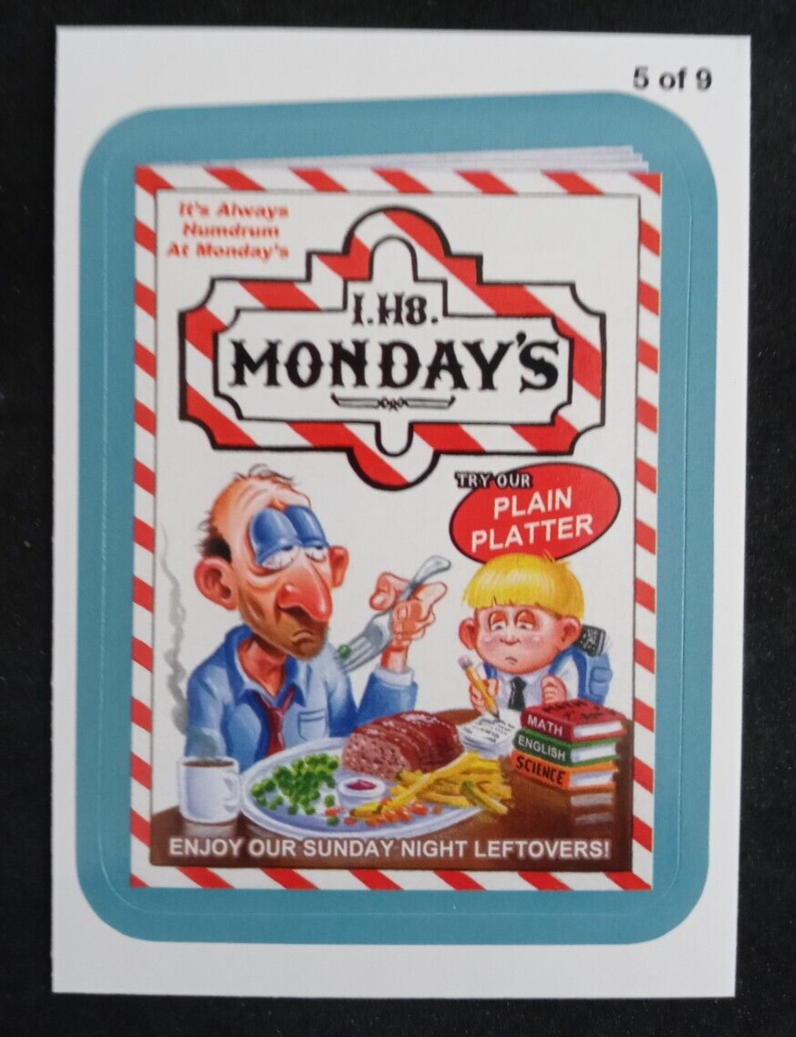 2013 Topps Wacky Packages All-New Series 11 Rude Food Blue I.H8