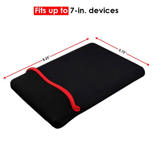Neoprene Sleeve Carrying Bag Case Cover for Rand McNally RANDTAB6 Rand Tablet 6 - Picture 2 of 6