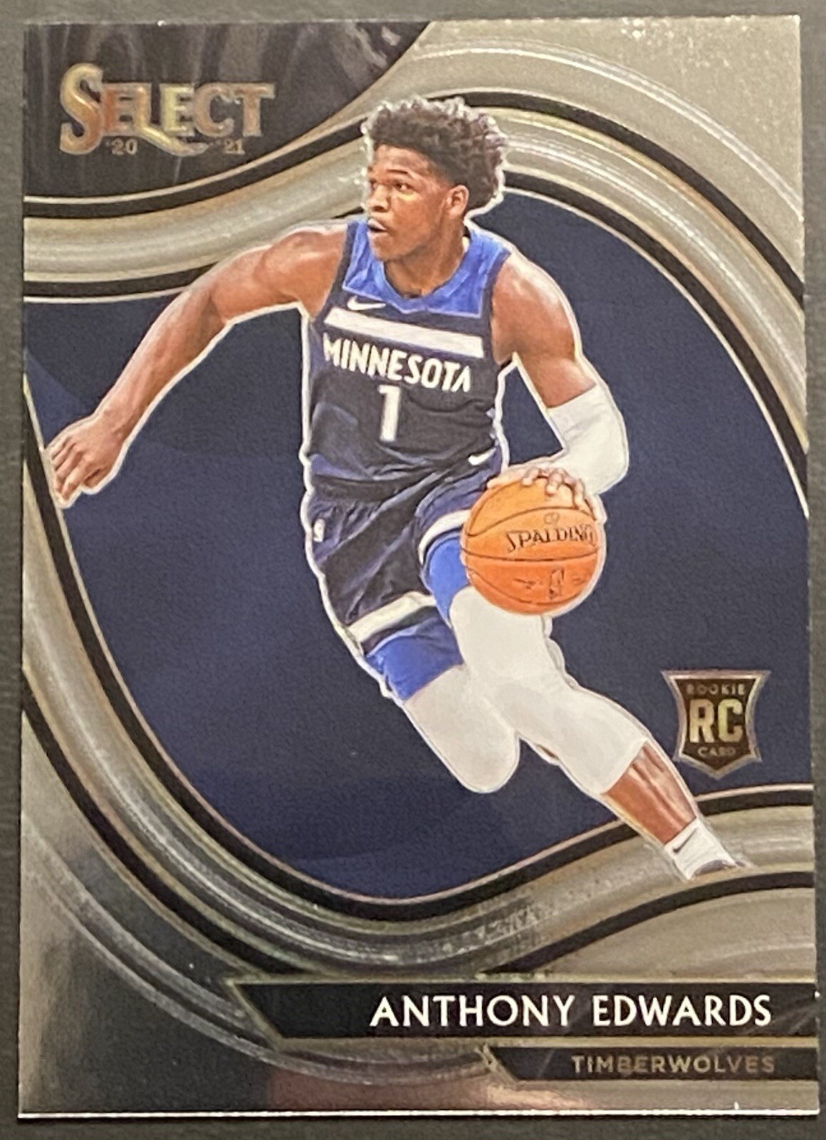 Anthony Edwards 2020-21 Panini Select Courtside #300 Timberwolves.