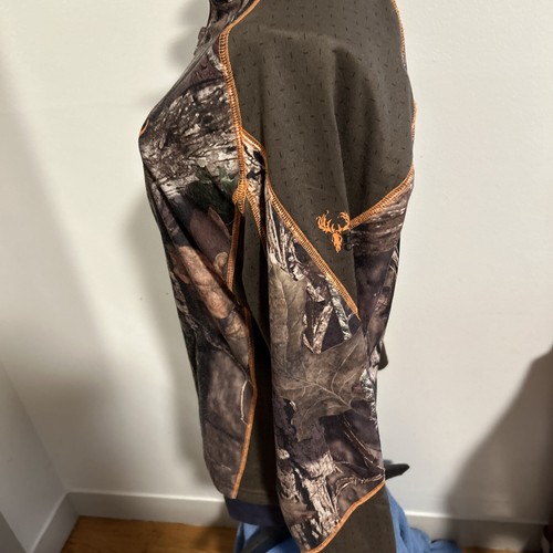 Browning small petite zip up camouflage hunting Hells Canyon sweatshirt - Picture 5 of 8