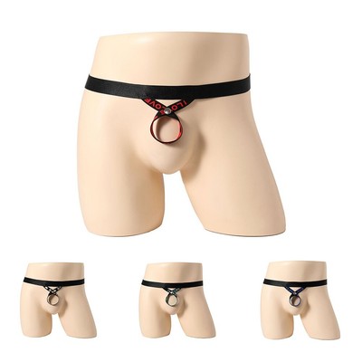 Bequeme grüne Spitze G String Tangas Herren transparent Beutel Unterwäsche Dessous