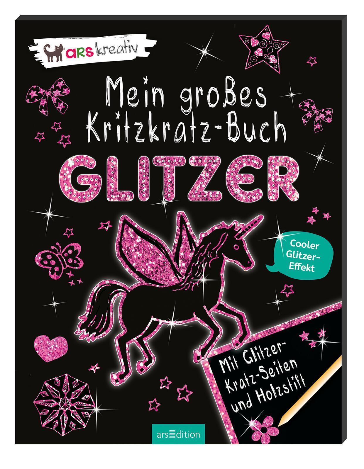 Mein Großes Kritzkratz-buch Glitzer Elizabeth Golding