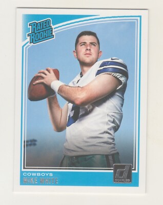 2018 Panini Donruss RATED ROOKIE #335 MIKE WHITE RC Rookie New York Jets
