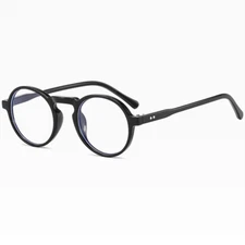 Men Women Round Blue Light Blocking Reading Glasses Clear Lens Classic Glasses