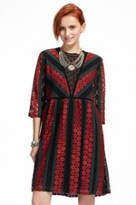 Xhilaration ladies juniors Elegant Lace Holiday Dress 3/4 sleeves sz XSm V neck