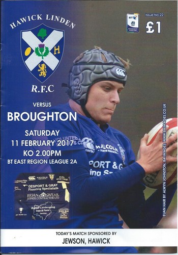 11 FEB 2017 HAWICK LINDEN v BROUGHTON | eBay UK