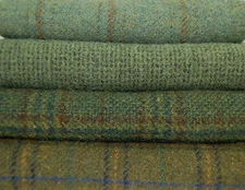 HAND DYED RUG HOOKING WOOL Mill-Dyed ~ "FOR EVER GREEN" (4-pc. collection)