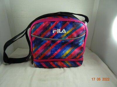 FILA Insulated Thermal Lunchbox cooler multicolored 9'' w/ ice pack