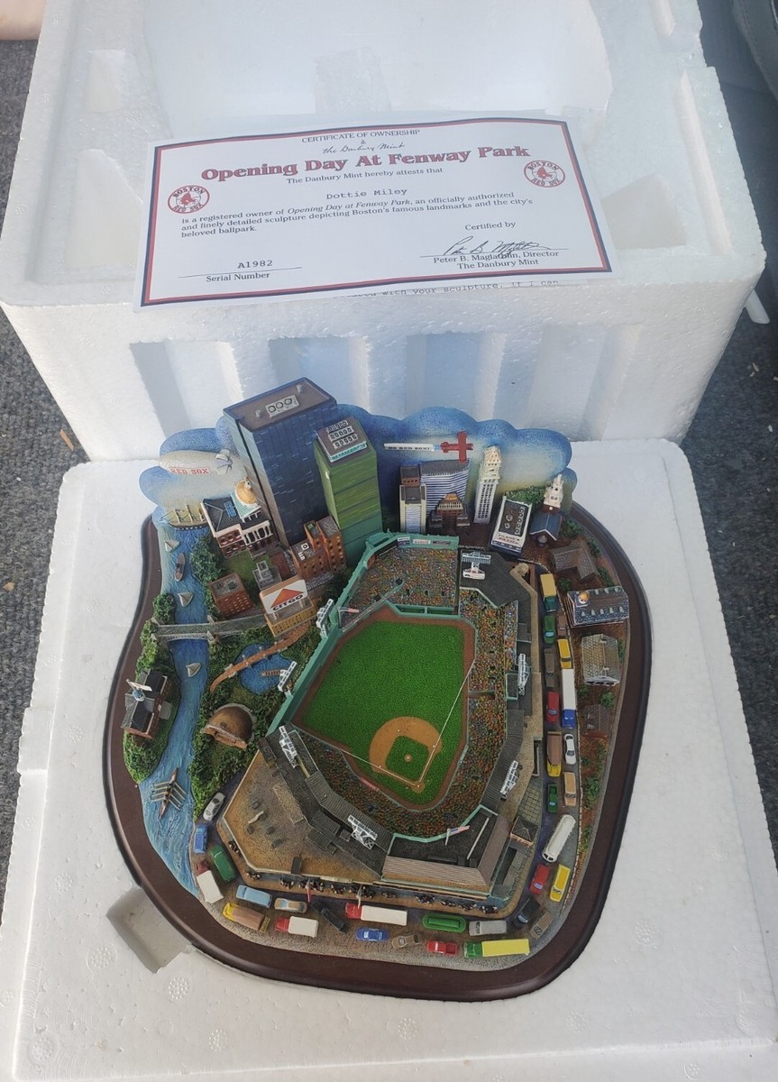 RARE Danbury Mint Boston Red Sox Opening Day Fenway Park Stadium