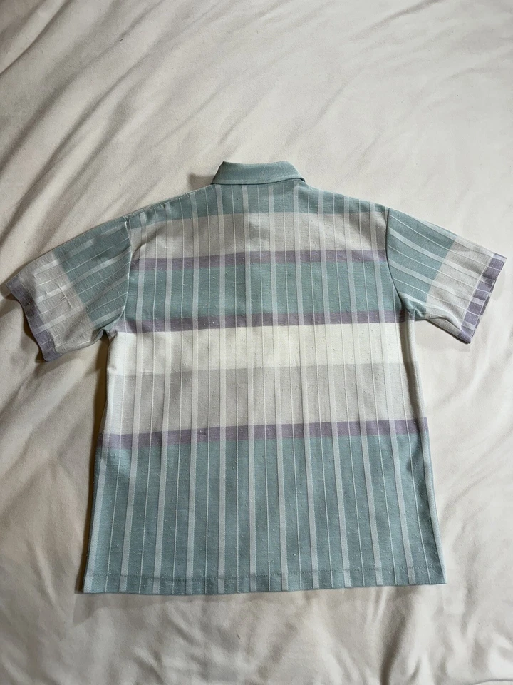 Polo de tenis de golf Robert Bruce de colección de polietileno/algodón azul talla XL dinero antiguo Foto 2 de 3