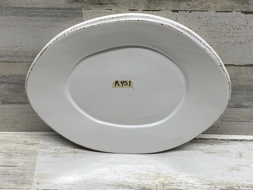 Plato de Cena Vietri Lastra Melamina Blanca 11" Nuevo con Defectos Foto 2 de 4