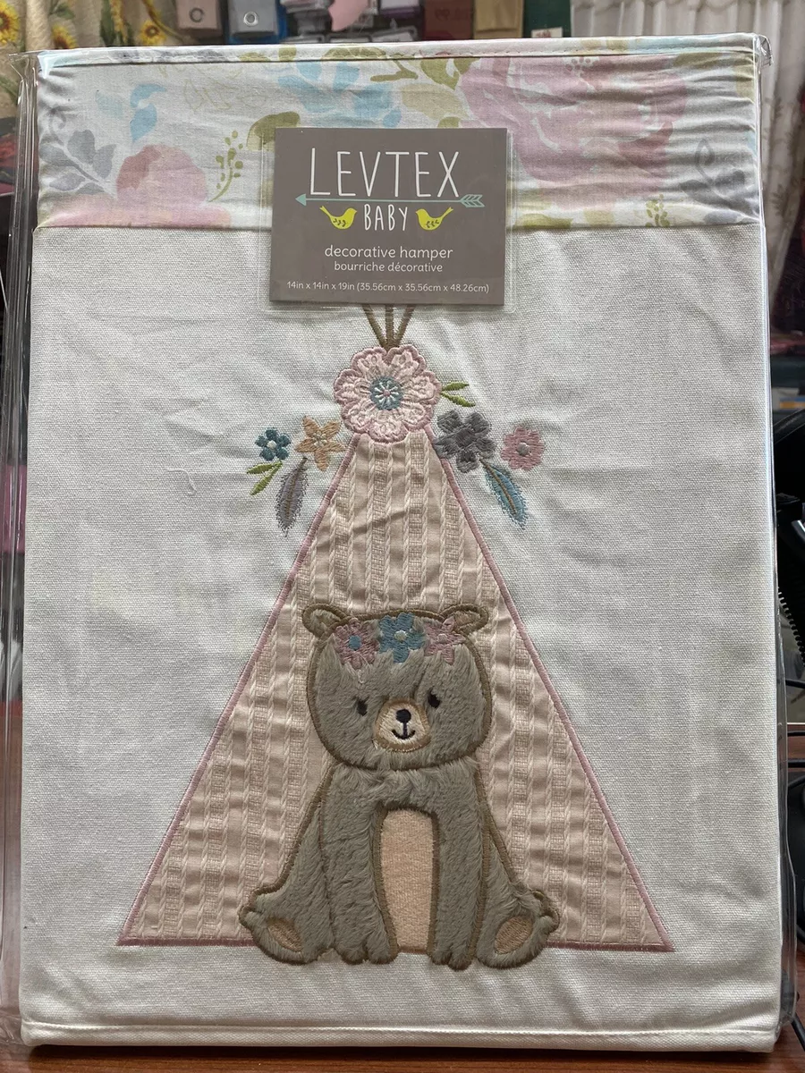 Levtex Baby Malia Hamper in Pink White eBay
