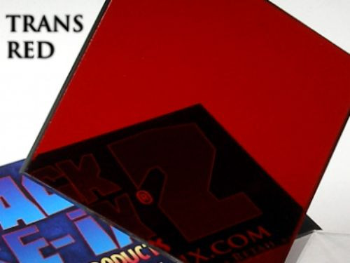 Transparent Red Acrylic Perspex Plastic 210mm x 300mm x 3mm One (1) A4 Sheet - Picture 1 of 2