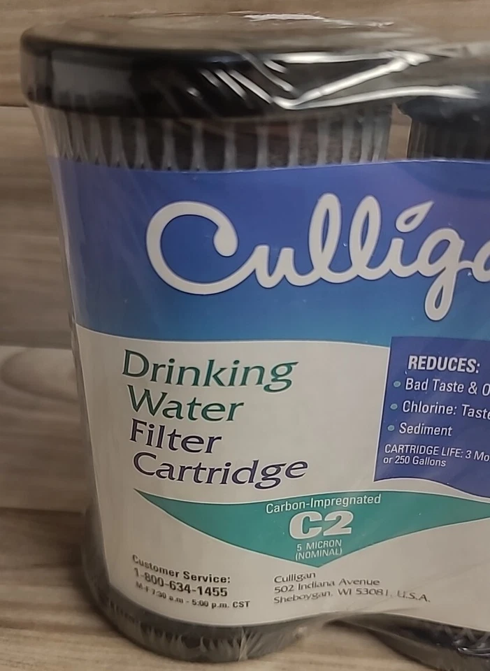 2 PACK CULLIGAN Drinking Water FILTER C2 Taste Odor Chlorine Sediment~NEW - Image 2 of 4