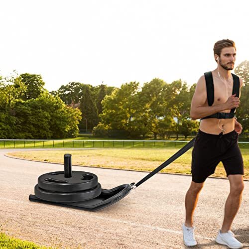 Weight Sled, Push-Pull Fitness Sled, Fitness Strength Training Sled, Speed - Picture 6 of 9