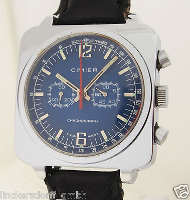 CIMIER CHRONOGRAPH HERRENUHR - 1970er JAHRE DESIGNERUHR - 80-MINUTEN CHRONOGRAPH